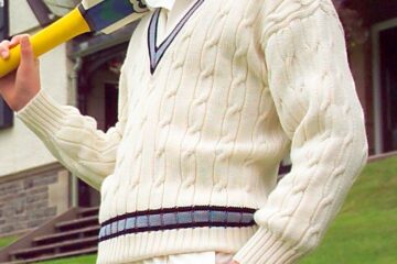 Cricket sweaters in club and school colours